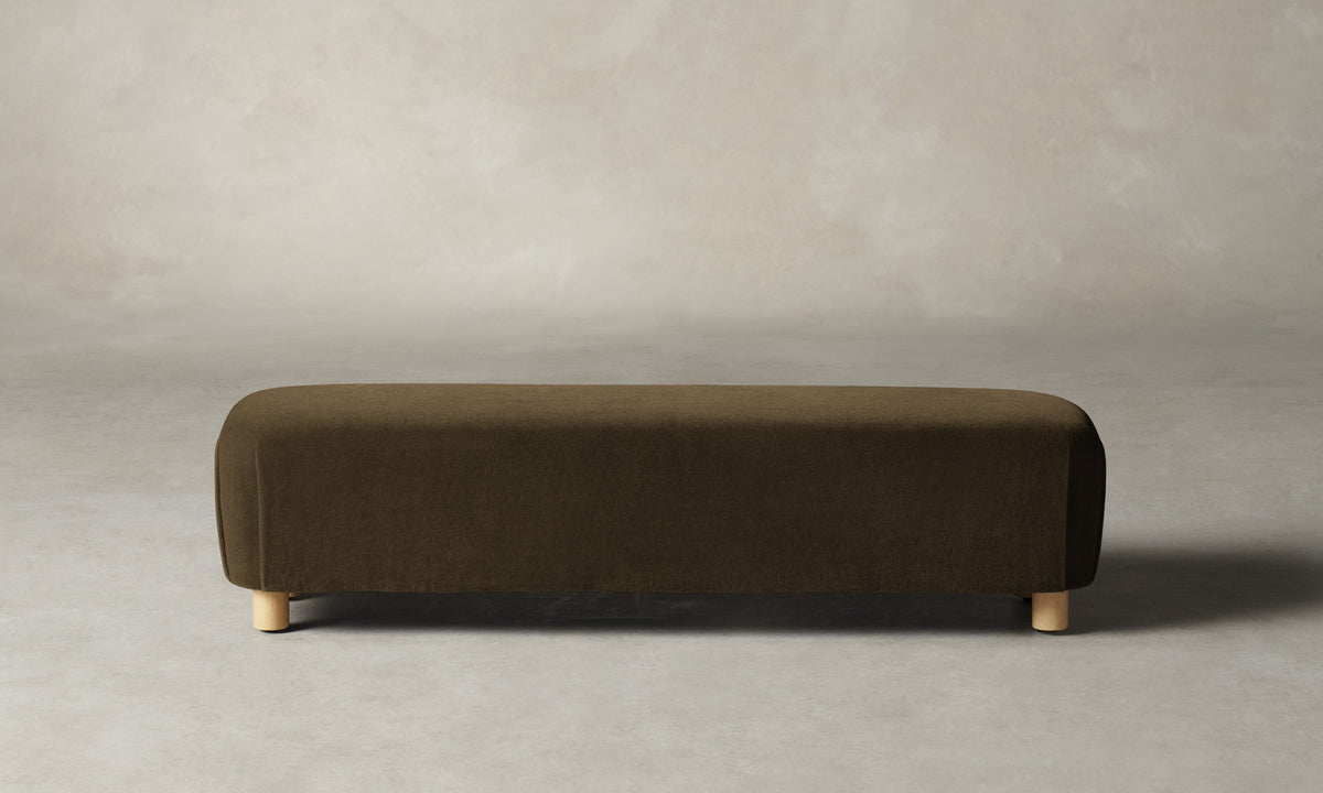 The Perry Bench - Marled Alpaca Velvet Marsh