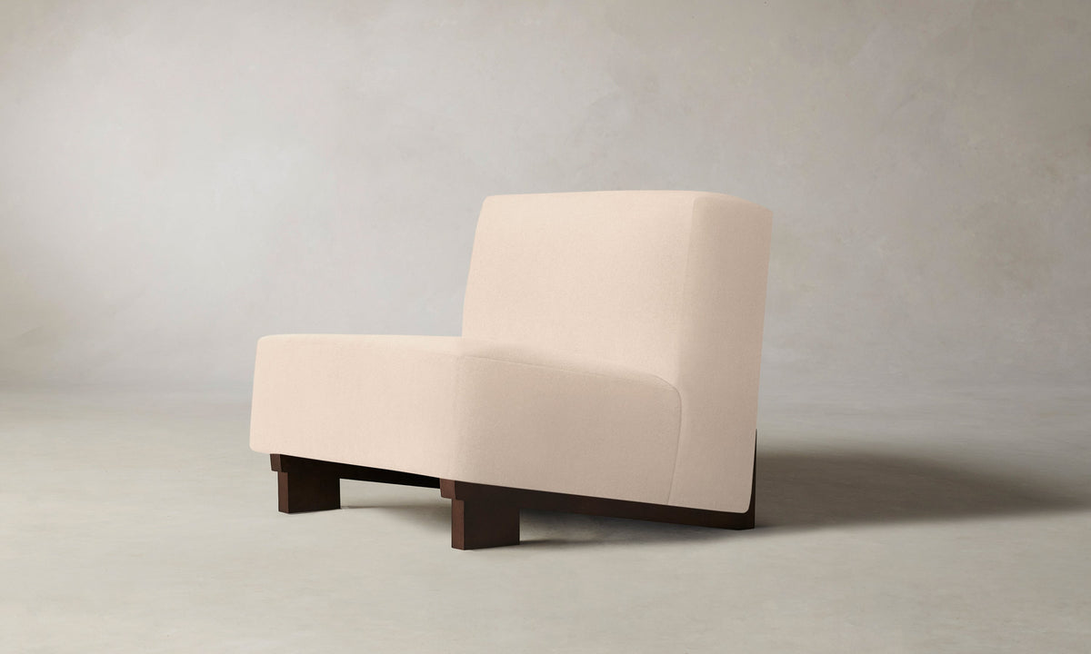 The Remsen Chair - Marled Alpaca Velvet Rosette