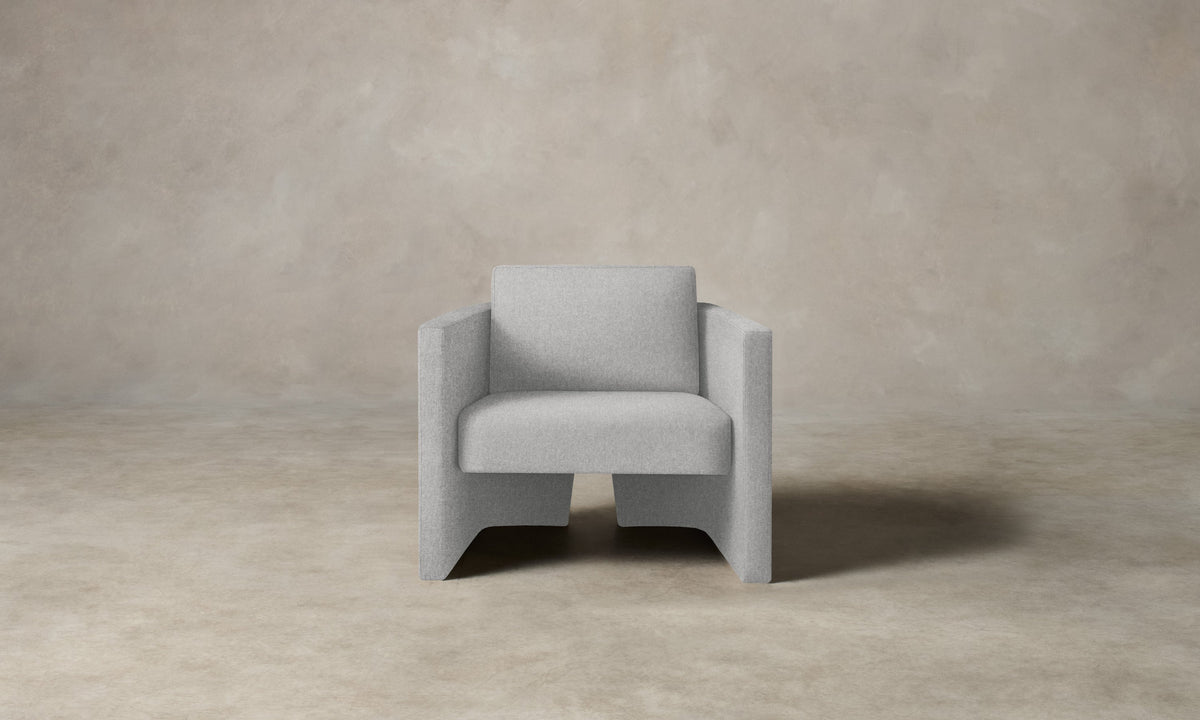 The Separa Chair - Italian Brushed Wool Moon