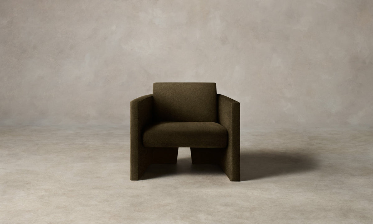 The Separa Chair - Marled Alpaca Velvet Marsh