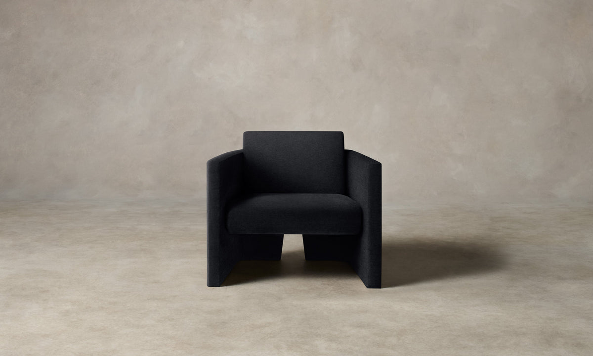 The Separa Chair - Marled Alpaca Velvet Nightfall