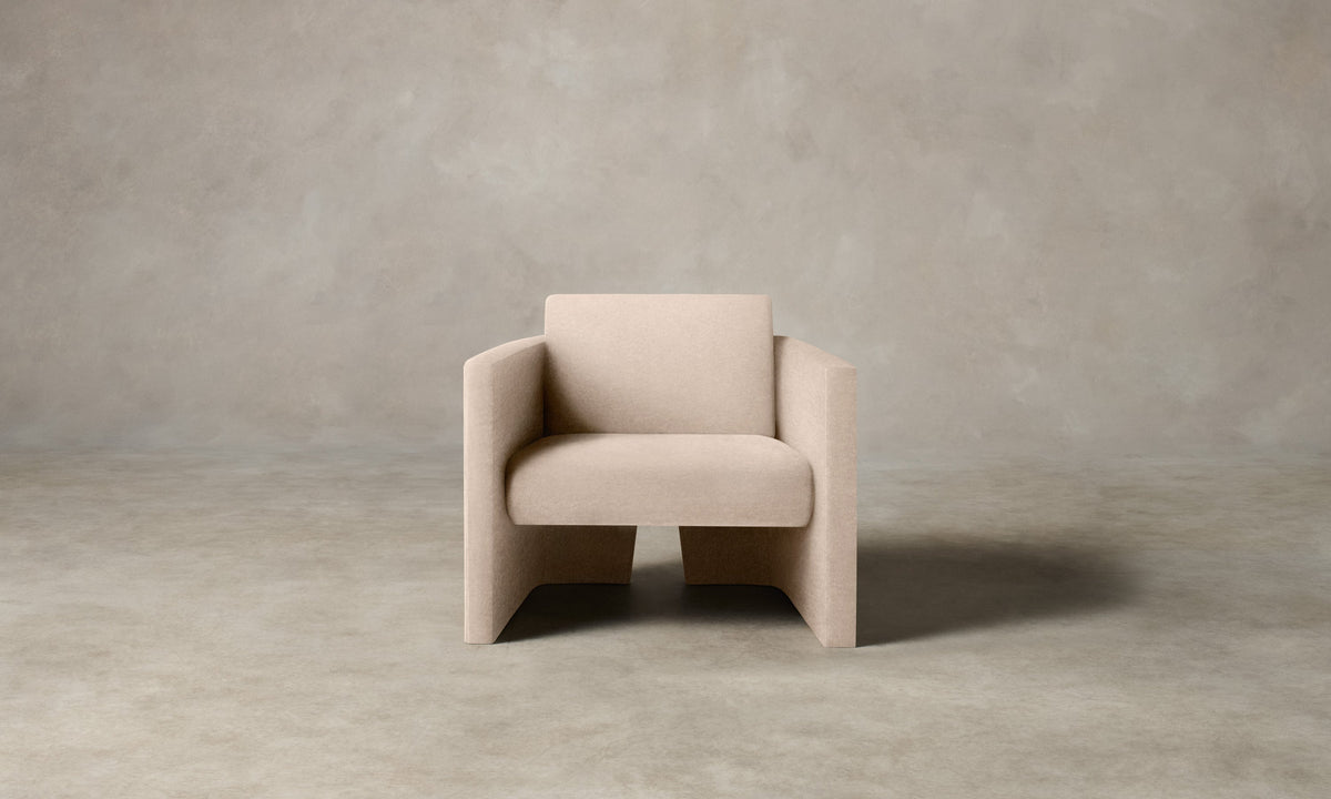 The Separa Chair - Marled Alpaca Velvet Rosette