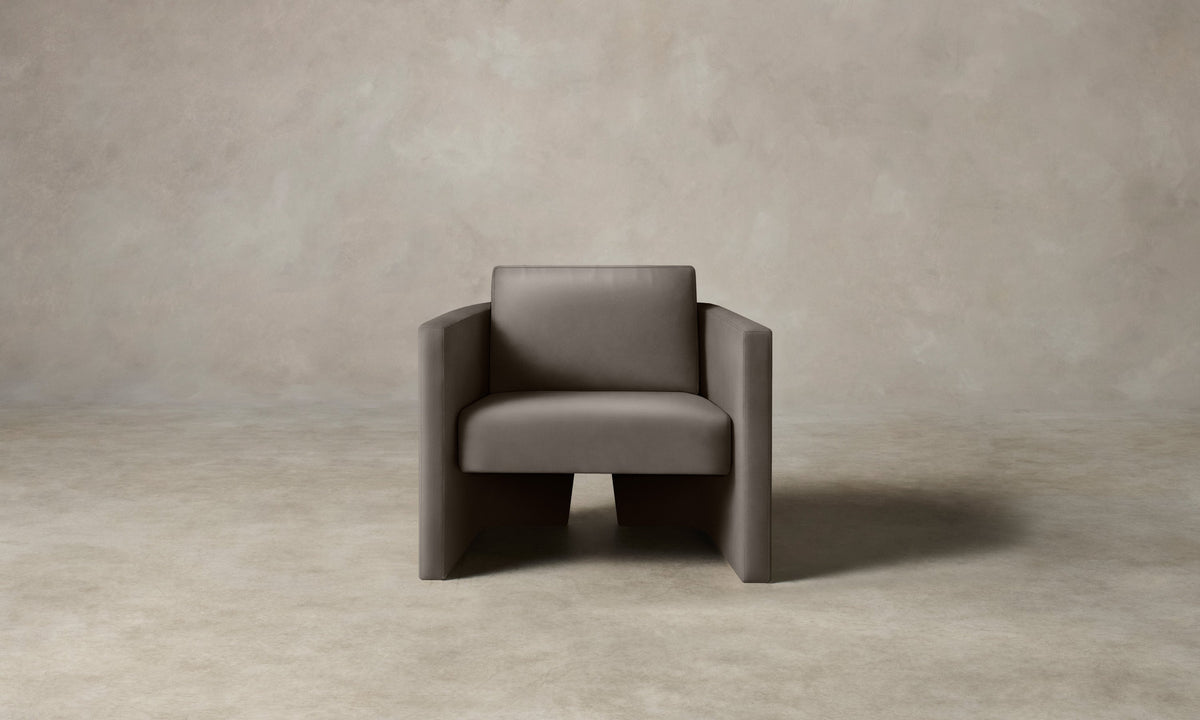The Separa Chair - Pebbled Leather Ash
