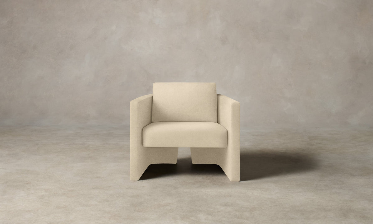 The Separa Chair - Performance Linen Weave Flour