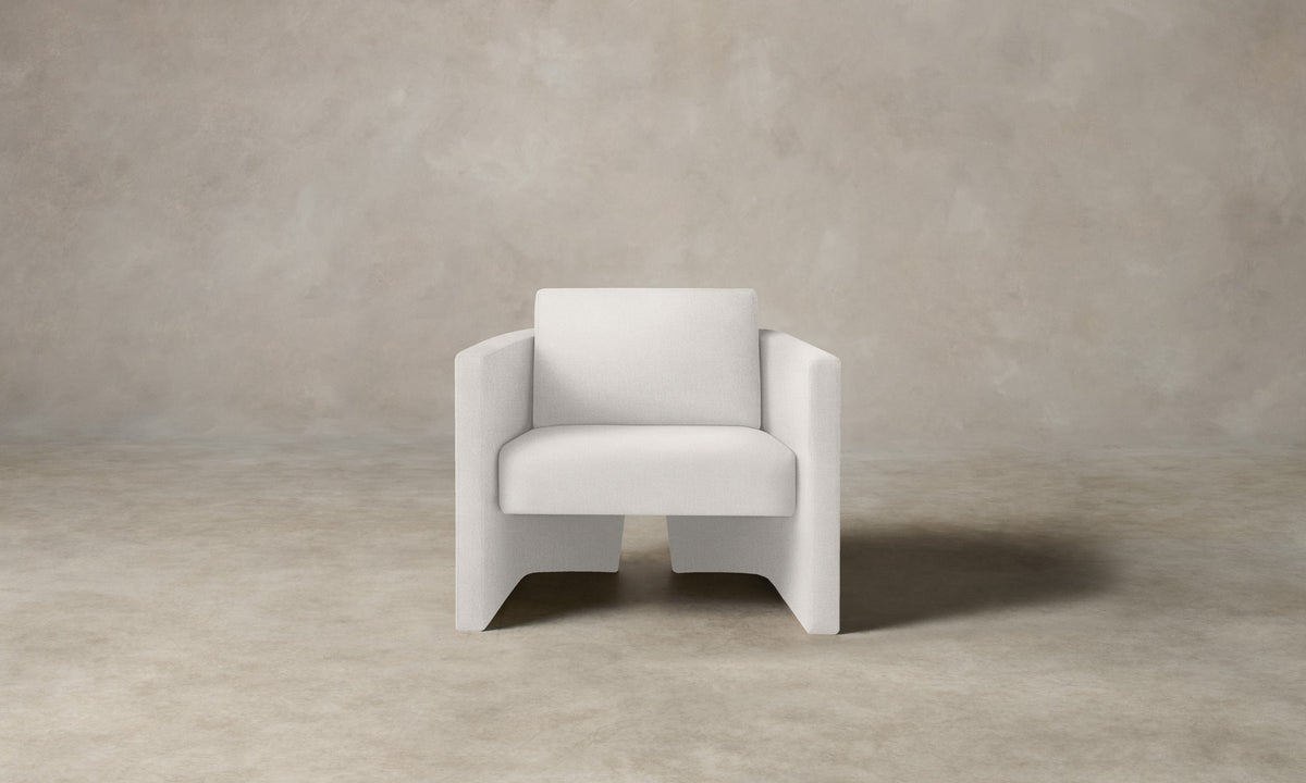 The Separa Chair - Performance Linen Weave Pure White