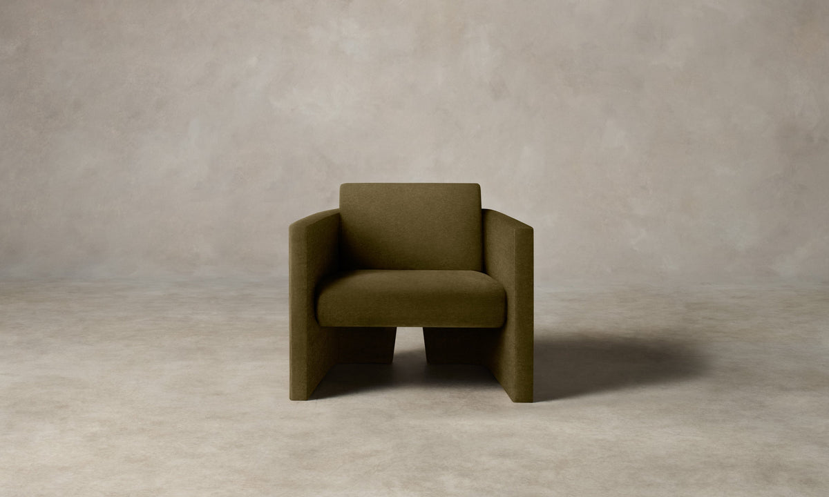 The Separa Chair - Performance Velvet Olive