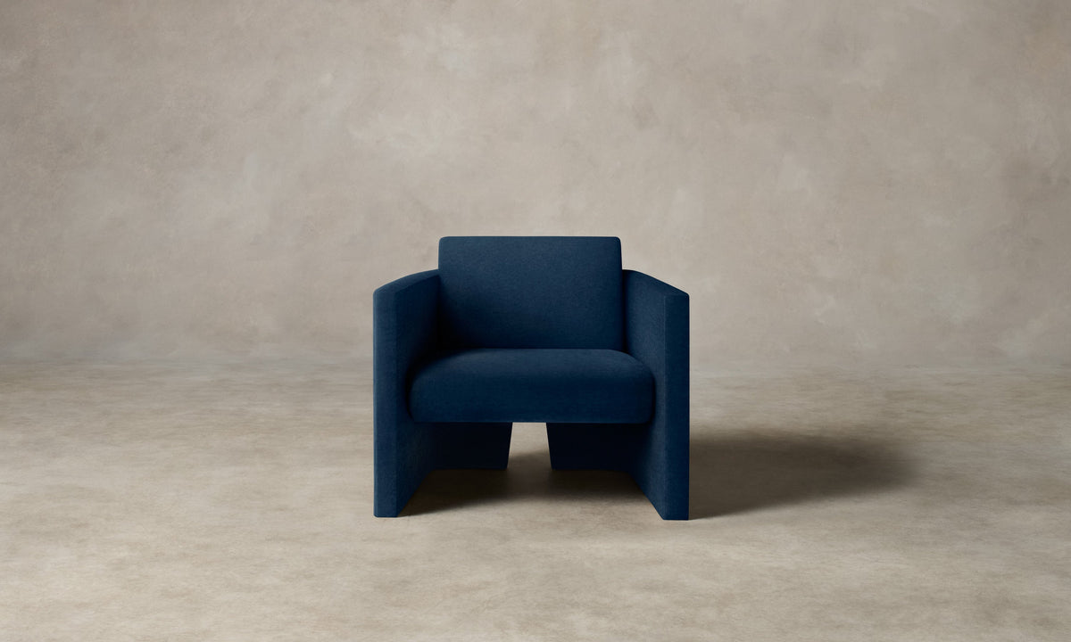 The Separa Chair - Performance Velvet Sapphire