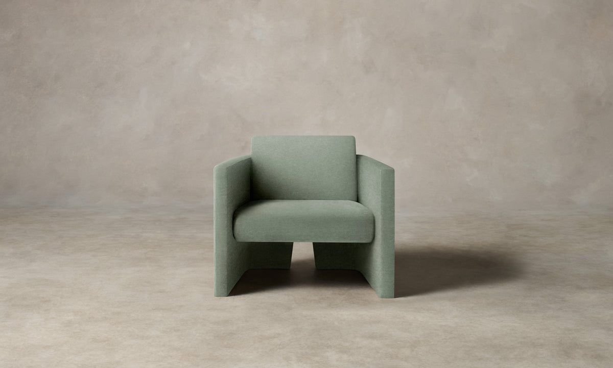 The Separa Chair - Performance Velvet Seafoam