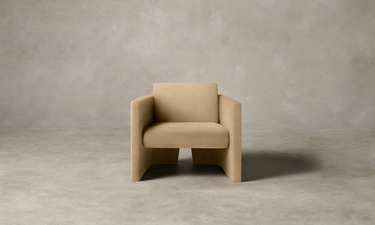 The Separa Chair - Performance Velvet Taupe