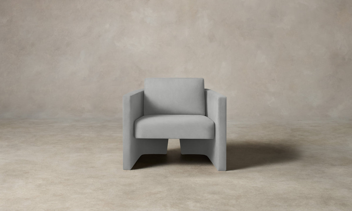 The Separa Chair - Performance Woven Chenille Steel