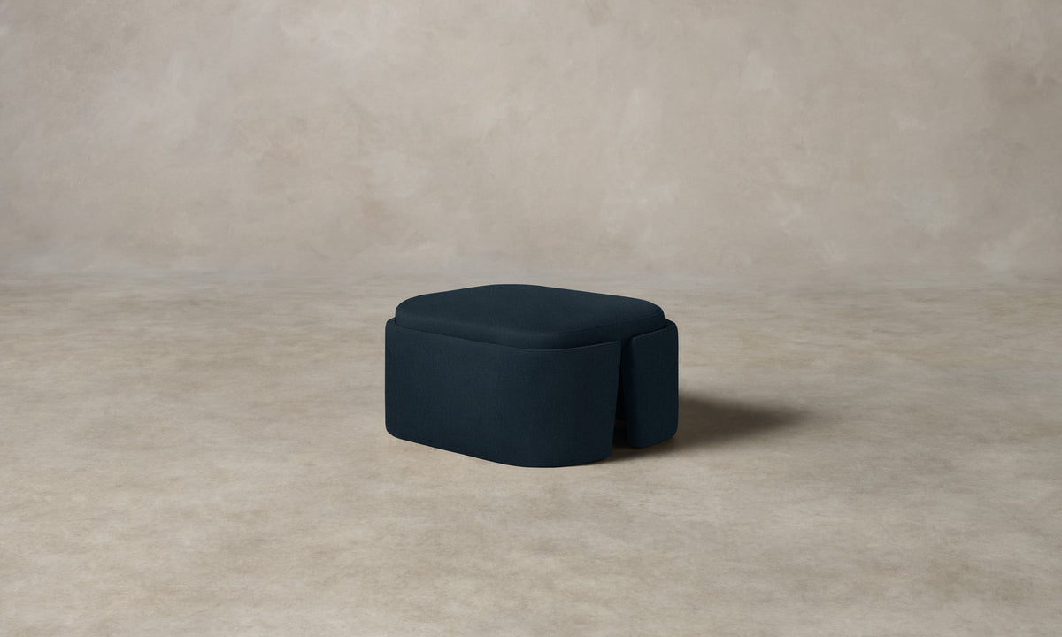The Separa Ottoman - Performance Linen Weave Bay