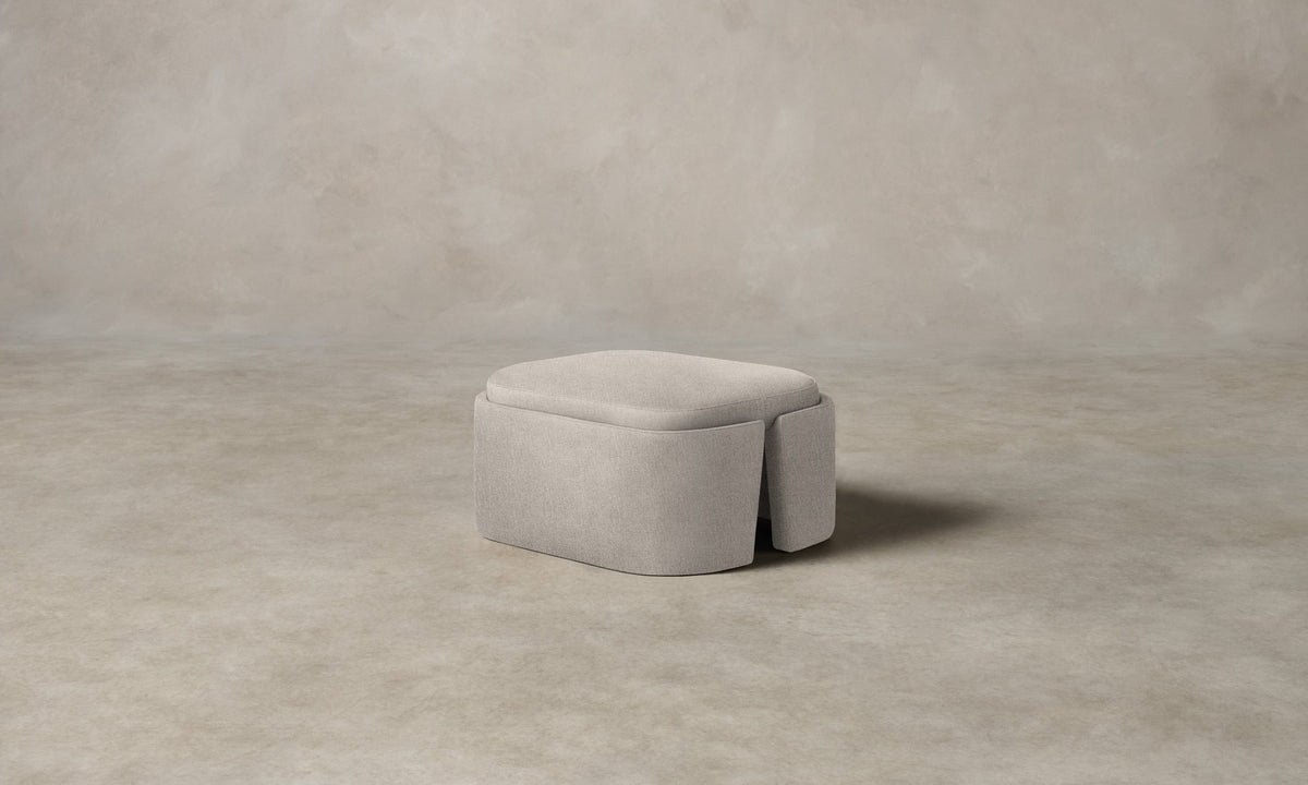 The Separa Ottoman - Performance Linen Weave Cloud