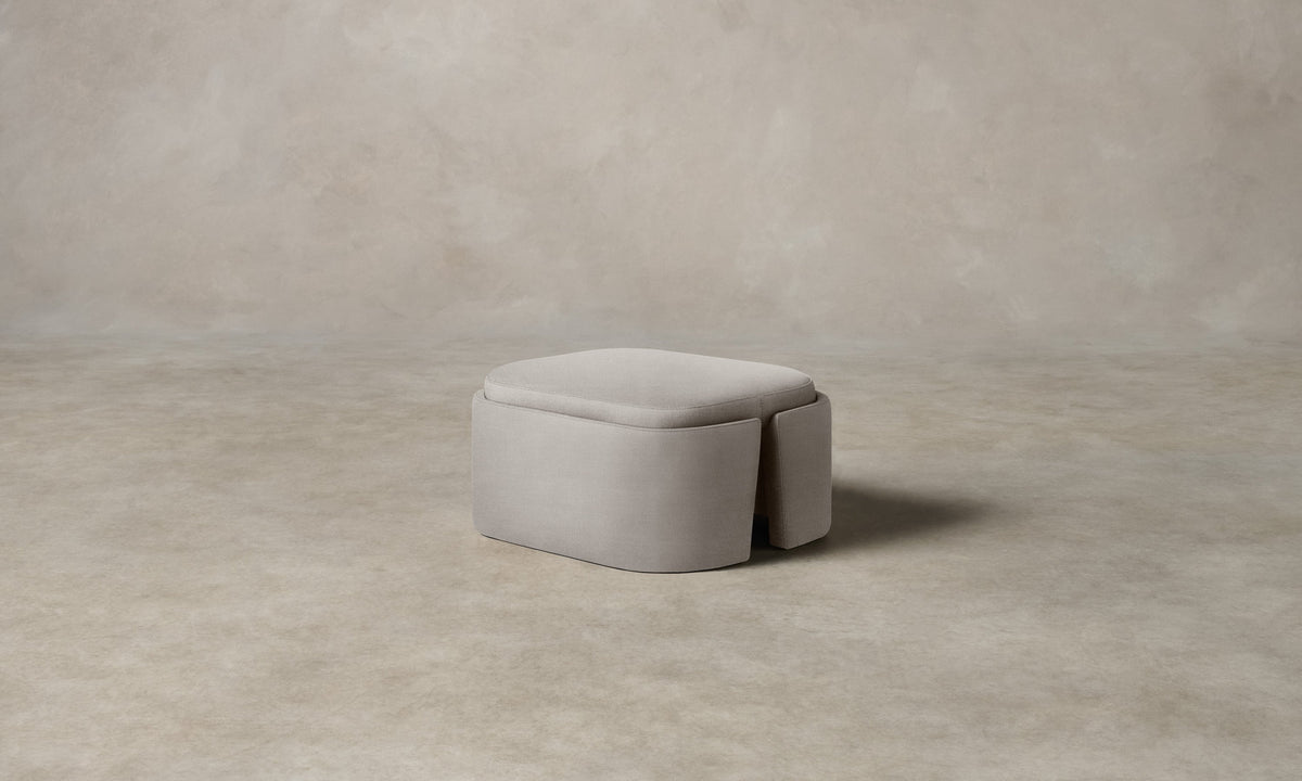 The Separa Ottoman - Performance Textural Weave Breeze