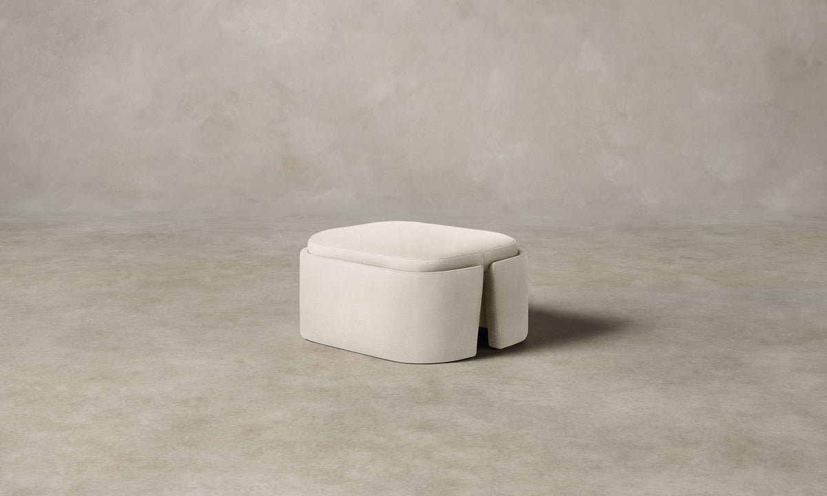 The Separa Ottoman - Performance Textural Weave Wisp