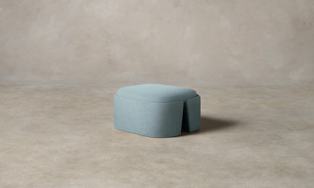 The Separa Ottoman - Performance Velvet Sky