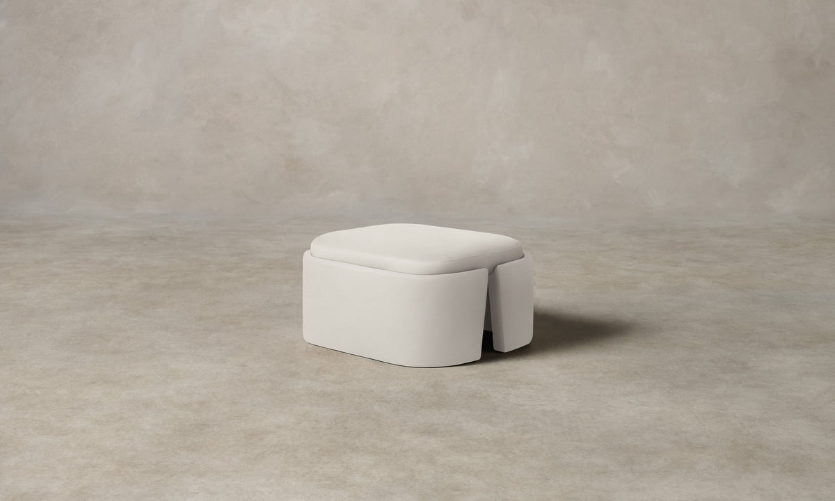 The Separa Ottoman - Performance Woven Chenille Lace