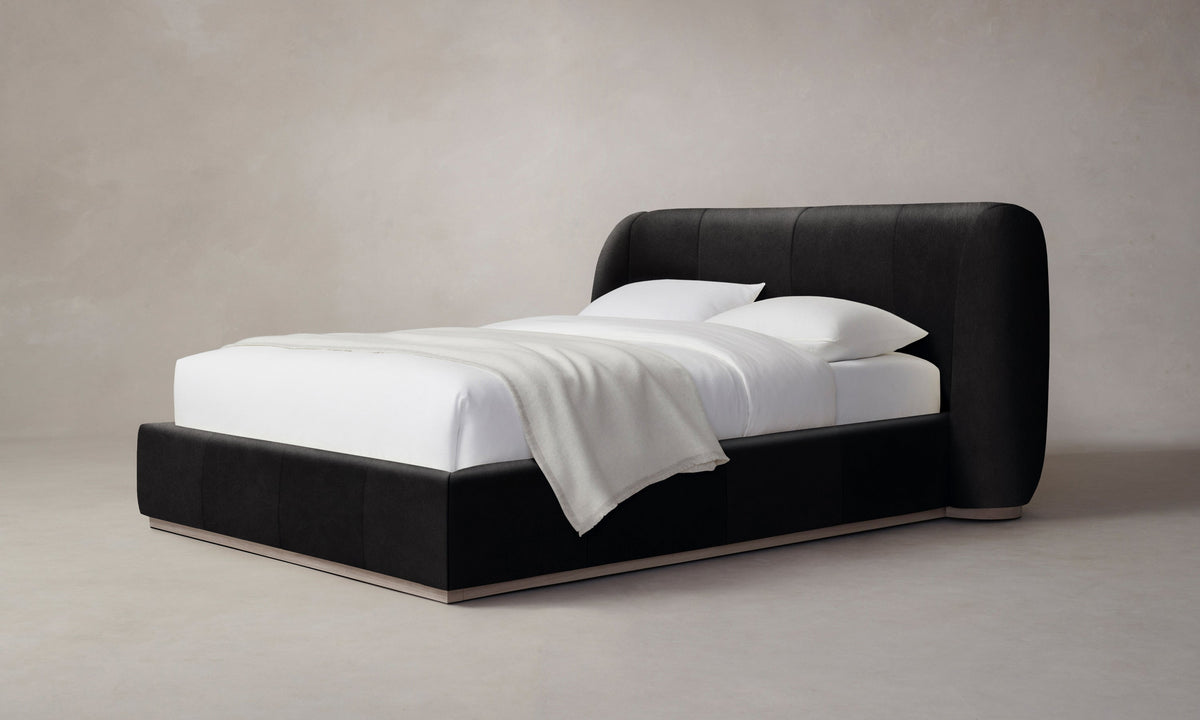 The Smith Bed - Costa Leather Jet
