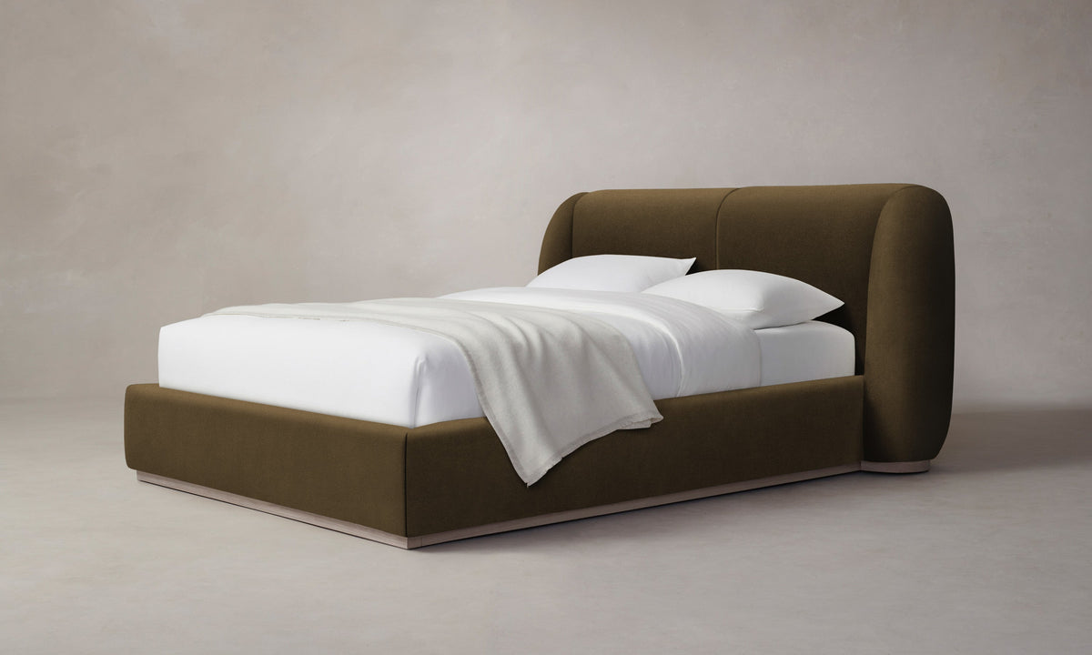 The Smith Bed - Marled Alpaca Velvet Marsh