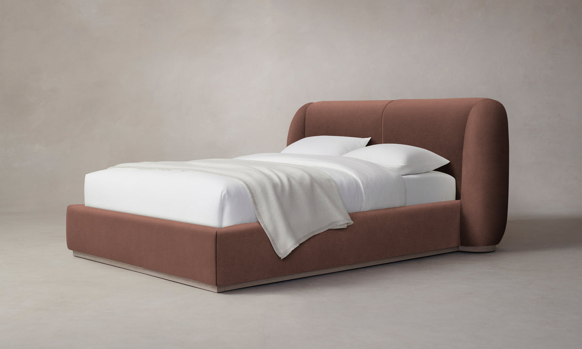 The Smith Bed - Marled Alpaca Velvet Molasses