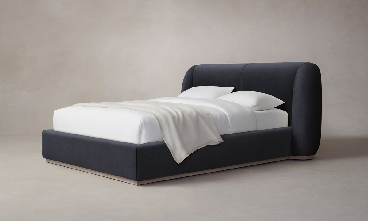 The Smith Bed - Marled Alpaca Velvet Nightfall