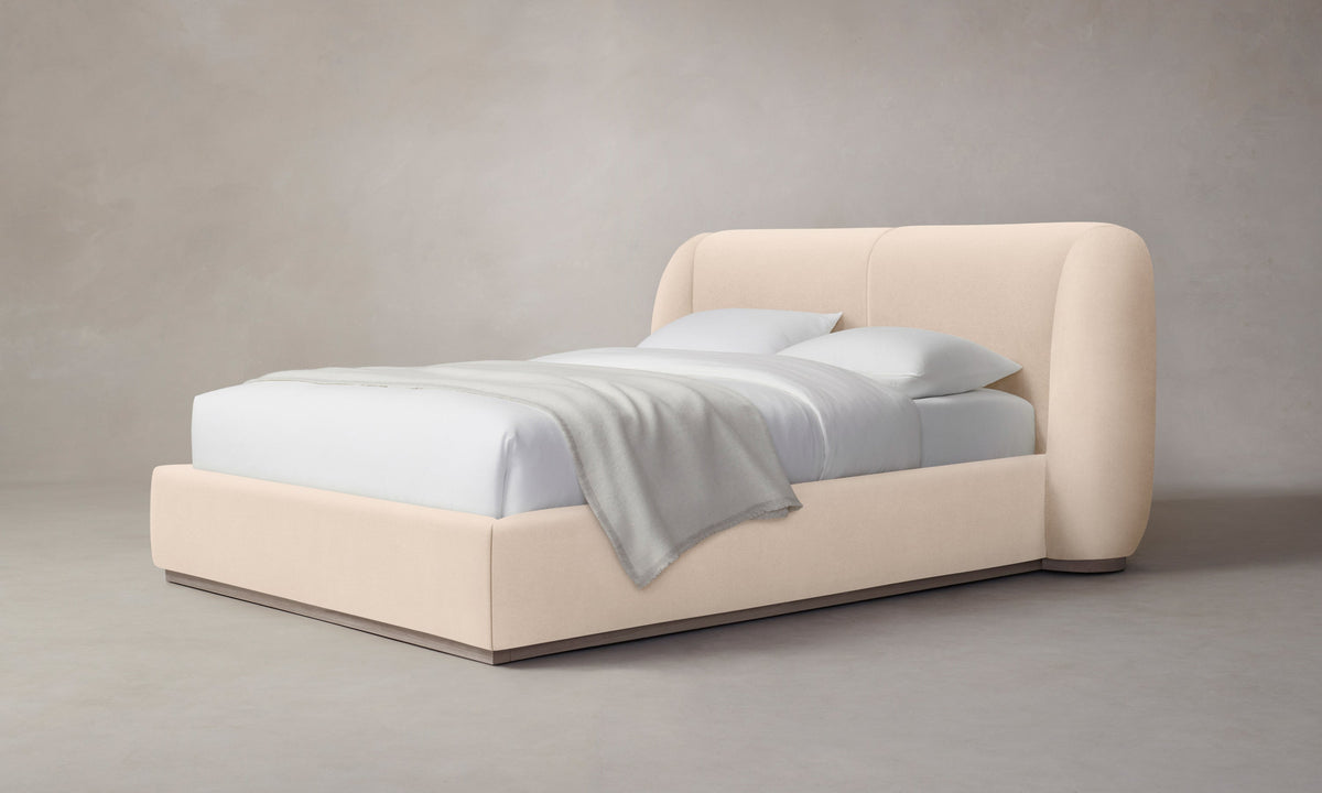 The Smith Bed - Marled Alpaca Velvet Rosette