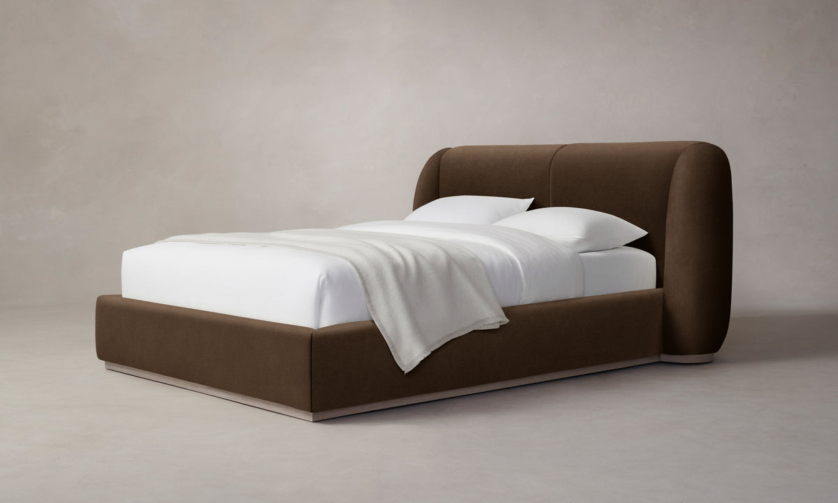 The Smith Bed - Performance Velvet Bark