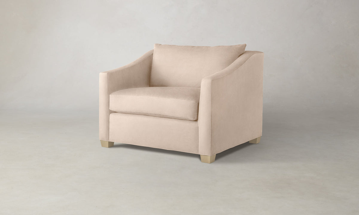 The Sullivan Chair-and-a-Half - Marled Alpaca Velvet Rosette