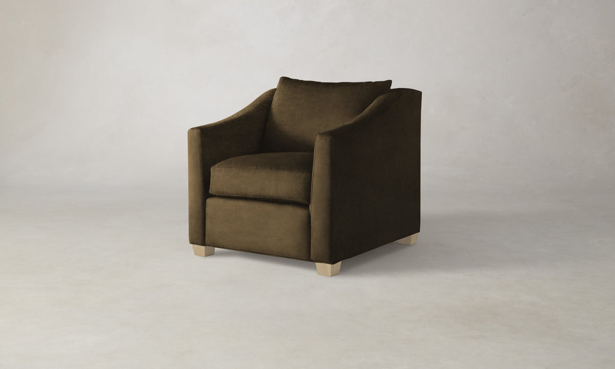 The Sullivan Chair - Marled Alpaca Velvet Marsh