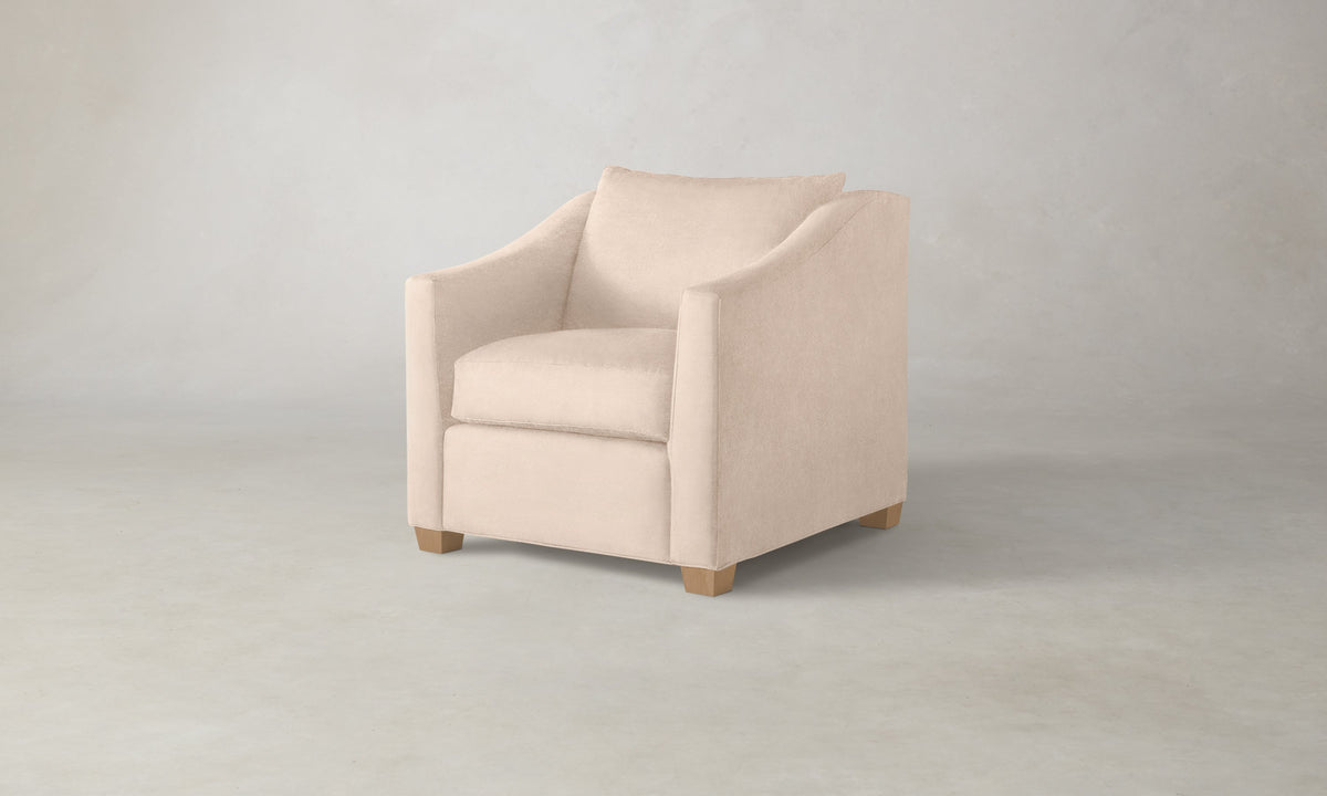 The Sullivan Chair - Marled Alpaca Velvet Rosette