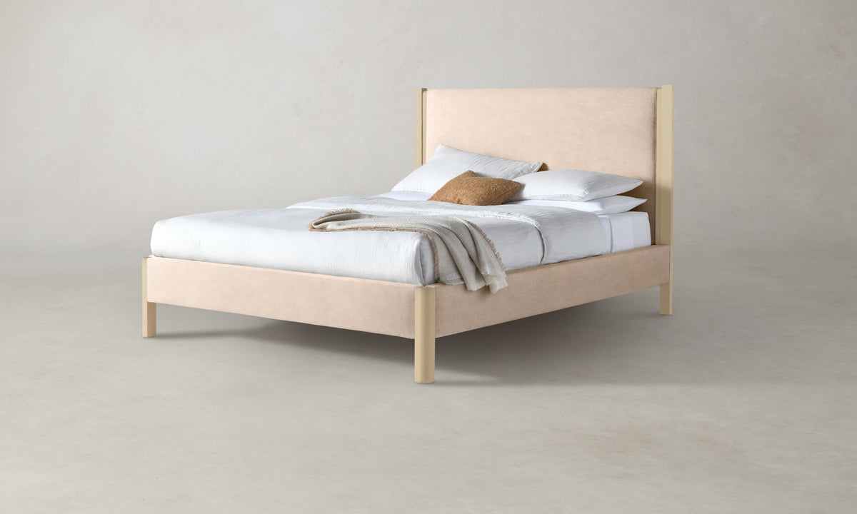 The Thompson Bed - Marled Alpaca Velvet Rosette