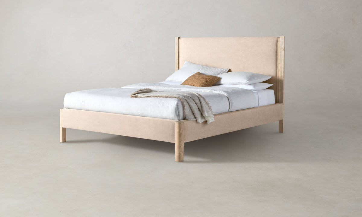 The Thompson Bed - Marled Alpaca Velvet Rosette