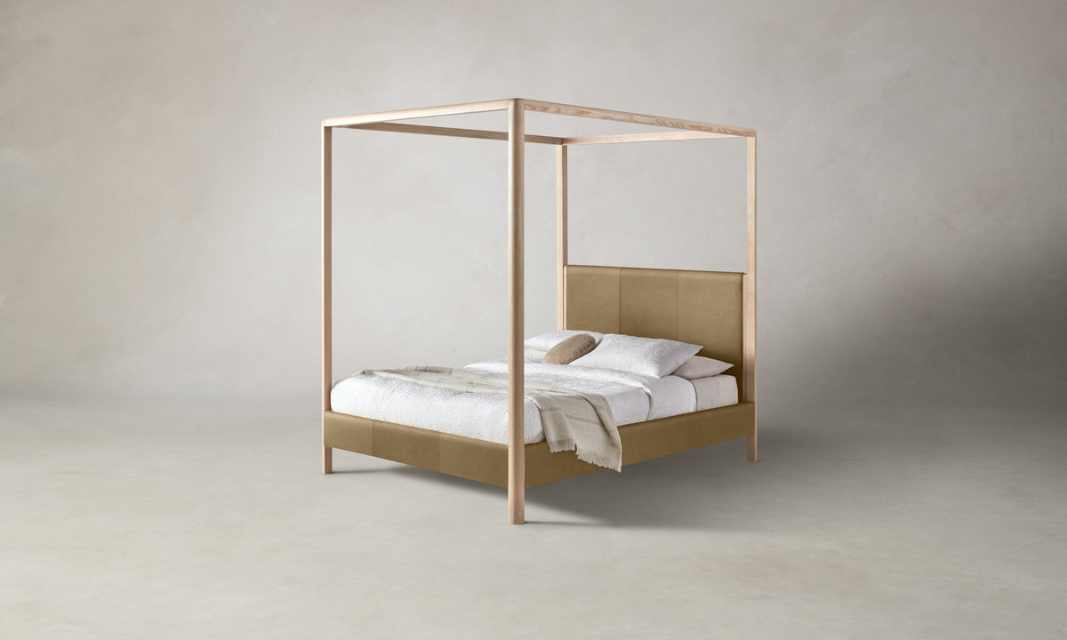 The Thompson Canopy Bed - Costa Leather Portobello