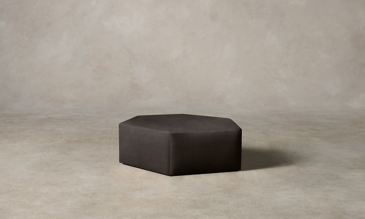The Trivena Ottoman - Performance Textural Weave Root