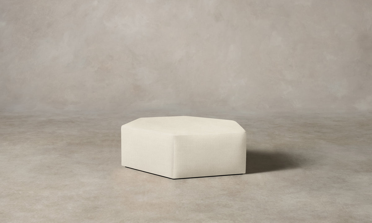 The Trivena Ottoman - Performance Textural Weave Wisp