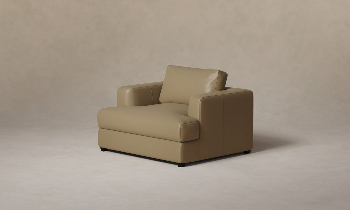The Varick Chair-and-a-Half - Costa Leather Portobello