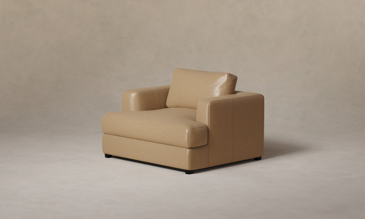 The Varick Chair-and-a-Half - Costa Leather Ridge