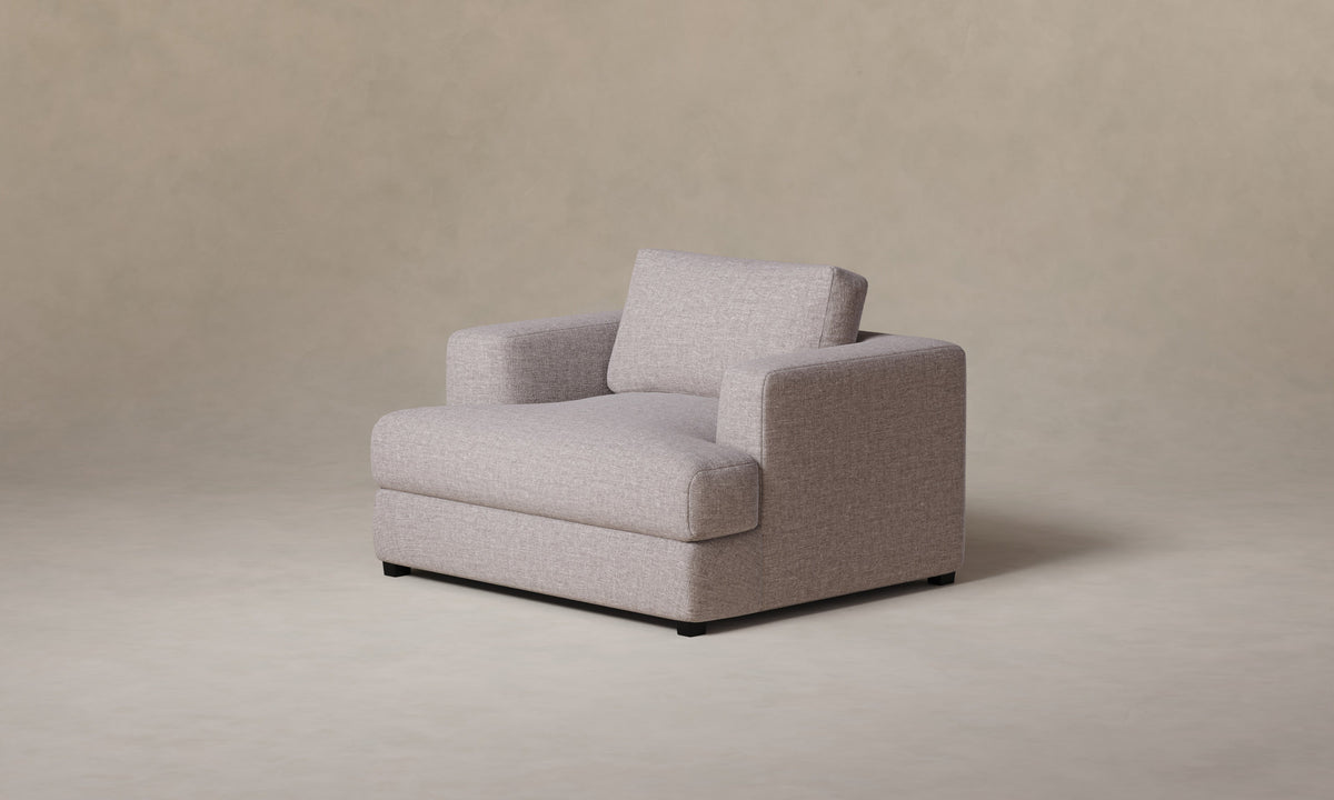 The Varick Chair-and-a-Half - Heritage Belgian Linen Agate