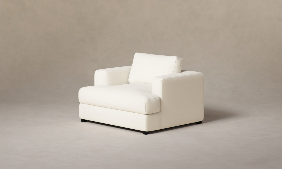 The Varick Chair-and-a-Half - Italian Brushed Wool Vanilla