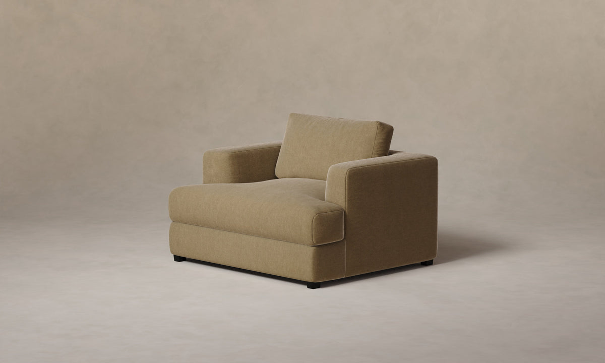 The Varick Chair-and-a-Half - Mohair Almond