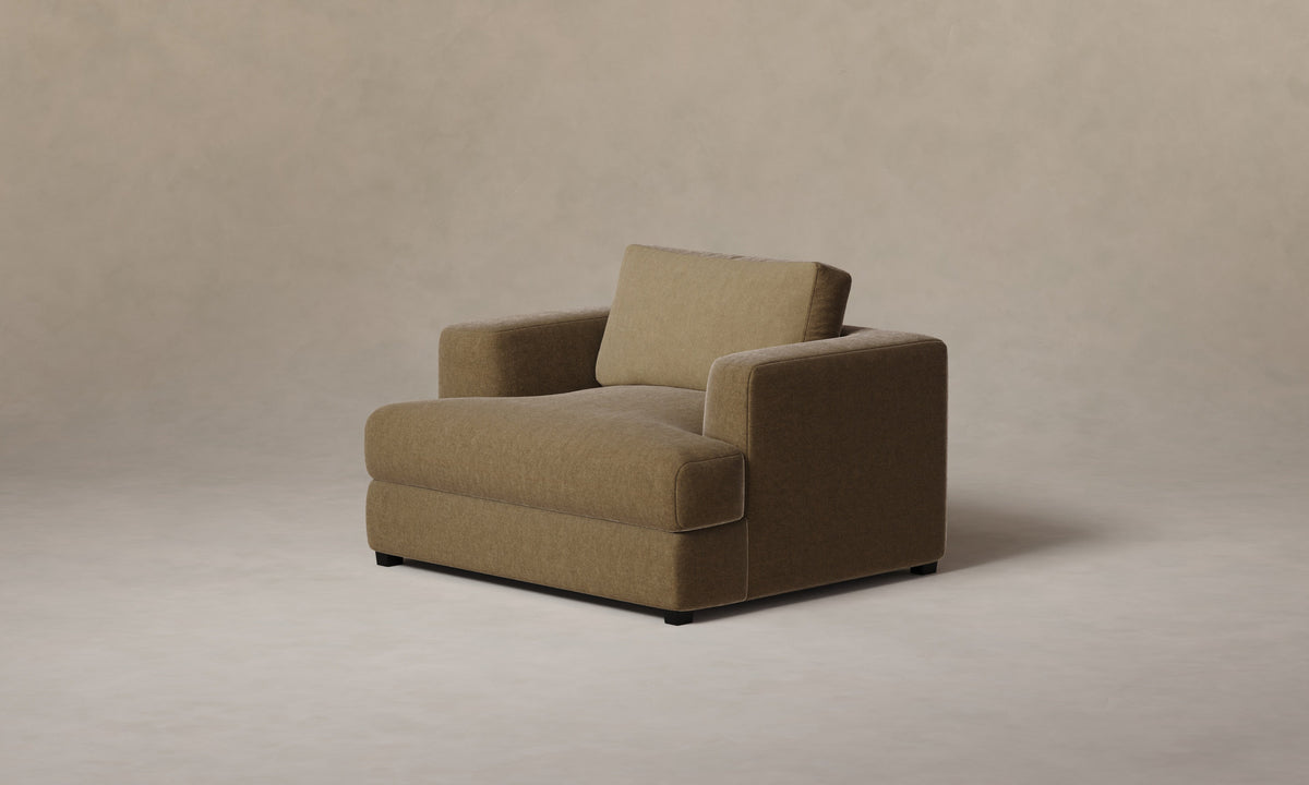 The Varick Chair-and-a-Half - Mohair Mink