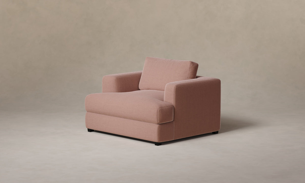 The Varick Chair-and-a-Half - Mohair Peony