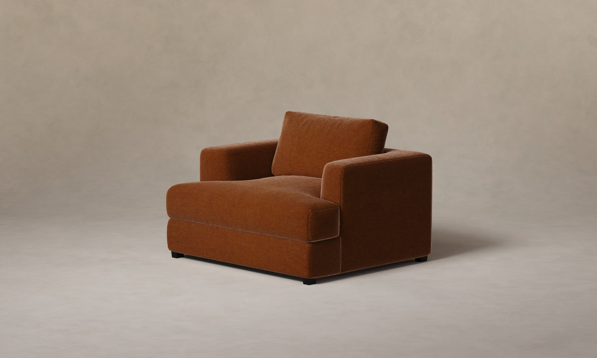 The Varick Chair-and-a-Half - Mohair Spice