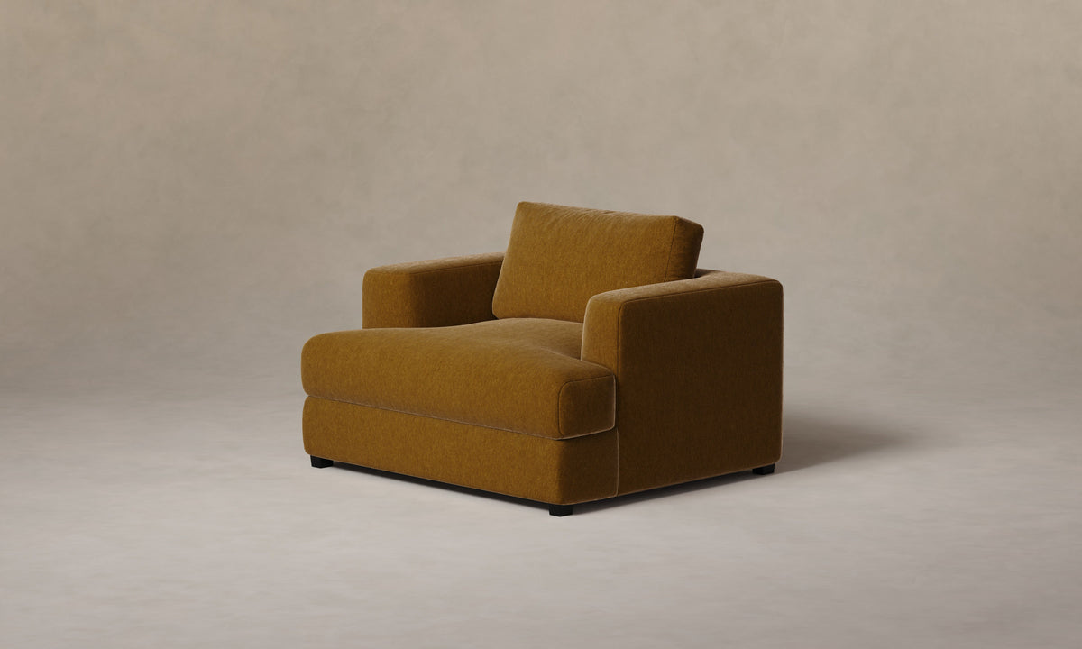 The Varick Chair-and-a-Half - Mohair Brown Sugar