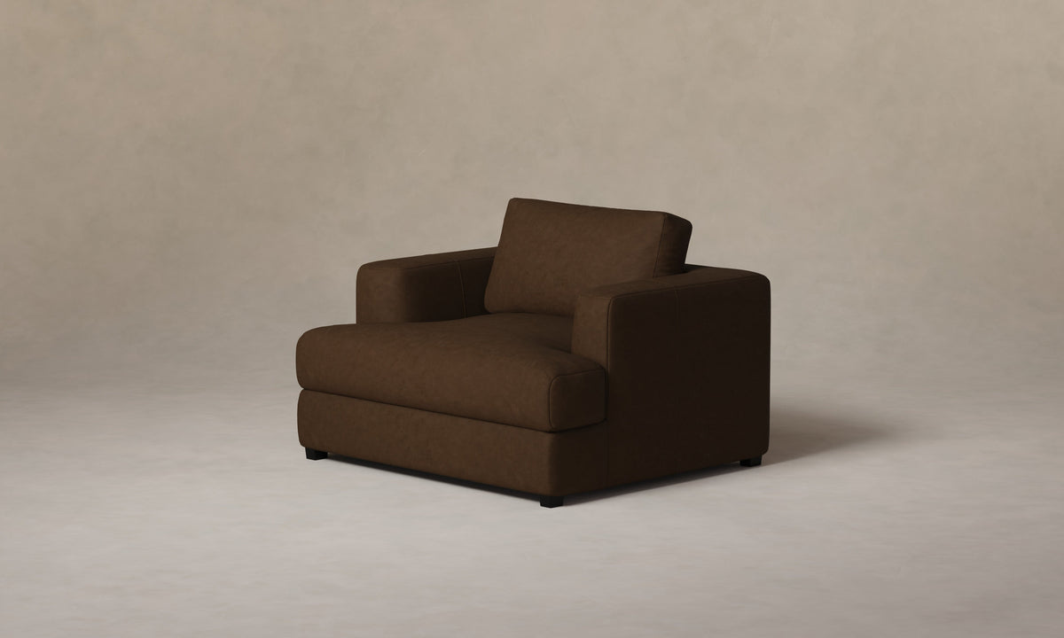 The Varick Chair-and-a-Half - Nubuck Leather Espresso