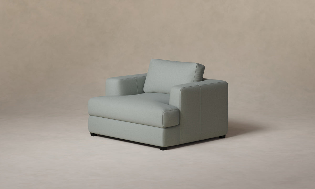 The Varick Chair-and-a-Half - Nubuck Leather Tide