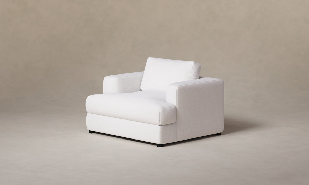 The Varick Chair-and-a-Half - Performance Textural Weave Wisp