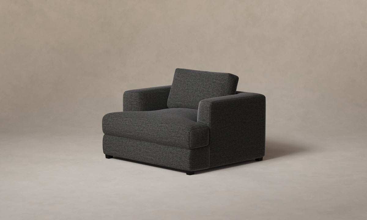 The Varick Chair-and-a-Half - Performance Tweed Char