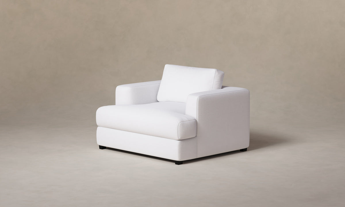 The Varick Chair-and-a-Half - Performance Woven Chenille Lace