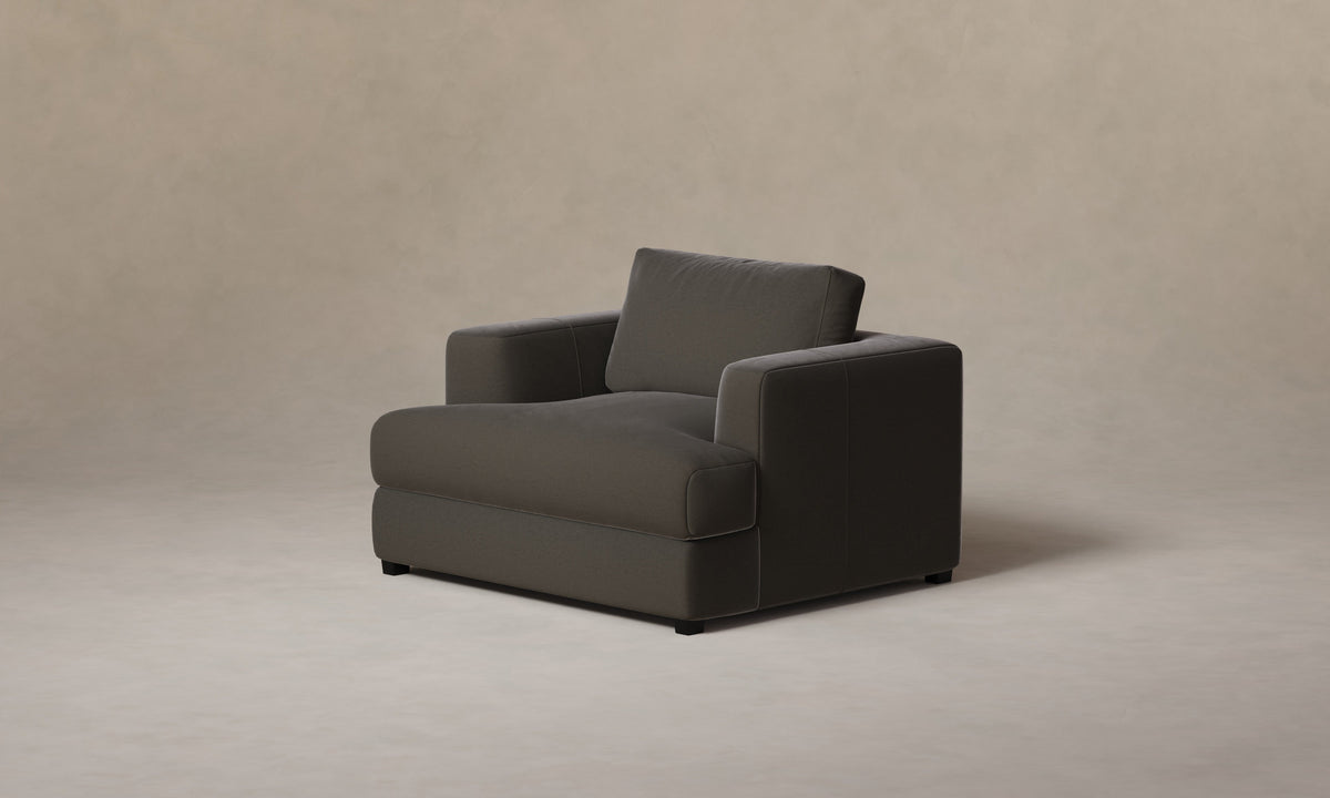 The Varick Chair-and-a-Half - Tuscan Leather Seal