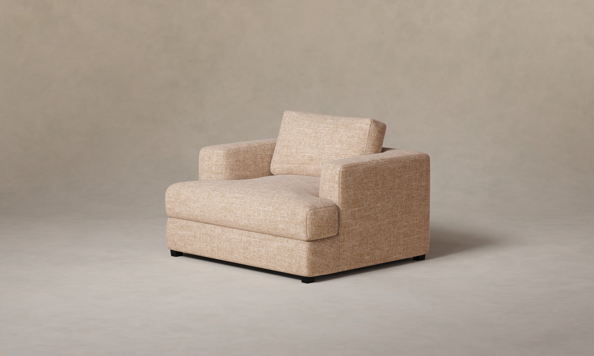 The Varick Chair-and-a-Half - Heritage Belgian Linen Chai